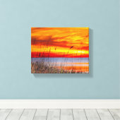 Destin Beach Sunset Canvas Afdruk (Insitu (Houten vloer))