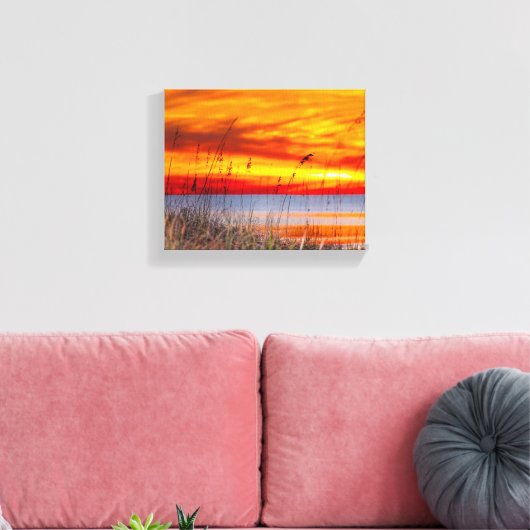 Destin Beach Sunset Canvas Afdruk (Insitu (Woonkamer))