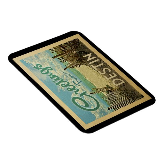 Destin Beach Vintage Travel Magneet (Rechterzijde)