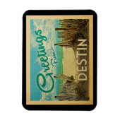 Destin Beach Vintage Travel Magneet (Verticaal)