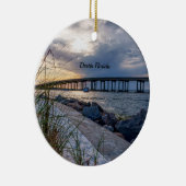 Destin East Pass Sunset Cirkel Ornament (Rechts)