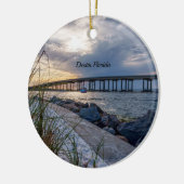 Destin East Pass Sunset Cirkel Ornament (Links)