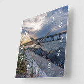 Destin East Pass Sunset Muur Klok (Hoek)