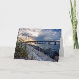 Destin East Pass Sunset Wenskaart Kaart