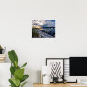 Destin East Pass Zonsondergang Poster (Thuiskantoor)