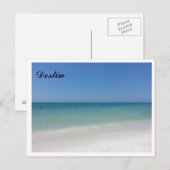 Destin FL witte stranden en helder blauw water. Briefkaart (Voorkant / Achterkant)