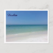 Destin FL witte stranden en helder blauw water. Briefkaart (Voorkant)