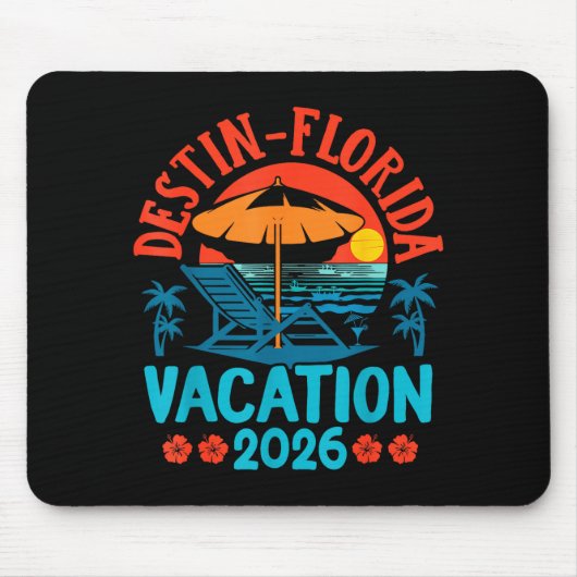 Destin Florida 2026 Family Vacation Beach Summer V Muismat (Voorkant)