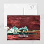 Destin Florida abstract strand FL art giften print Briefkaart (Voorkant / Achterkant)