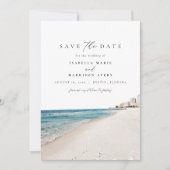 DESTIN Florida Aquarel Strand Save the Date Kaart (Voorkant)