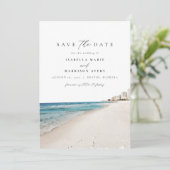 DESTIN Florida Aquarel Strand Save the Date Kaart (Staand voorkant)