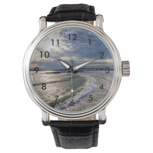 Destin Florida avond golven polshorloge Horloge
