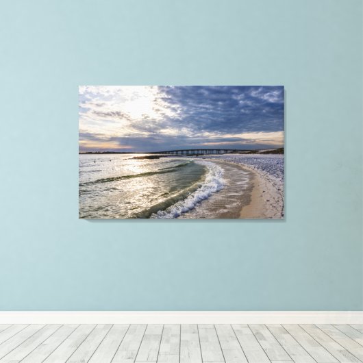 Destin Florida Avondgolven Canvas (Insitu (Houten vloer))
