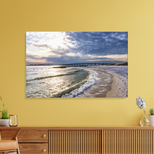 Destin Florida Avondgolven Canvas (Insitu (Woonkamer))
