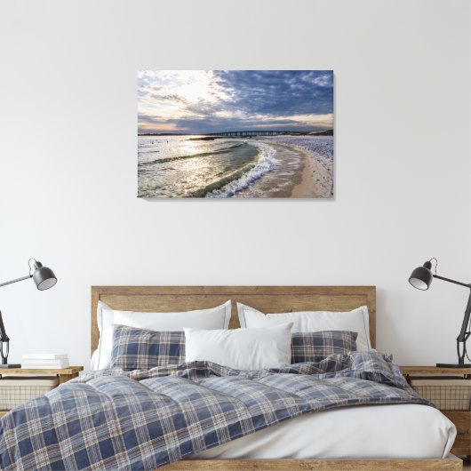 Destin Florida Avondgolven Canvas (Insitu (Slaapkamer))