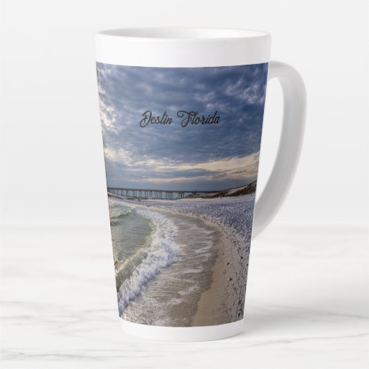 Destin Florida Avondgolven Latte Mok (Rechterhoek)