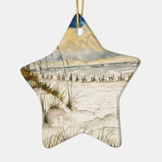 Destin Florida Beach Art Keramisch Ornament (Links)
