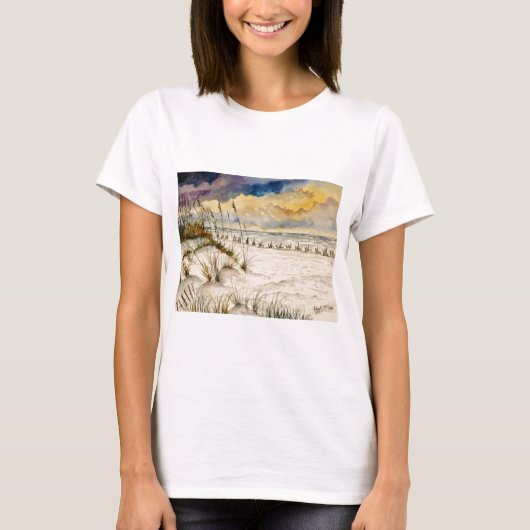 Destin Florida Beach Art T-shirt (Voorkant)