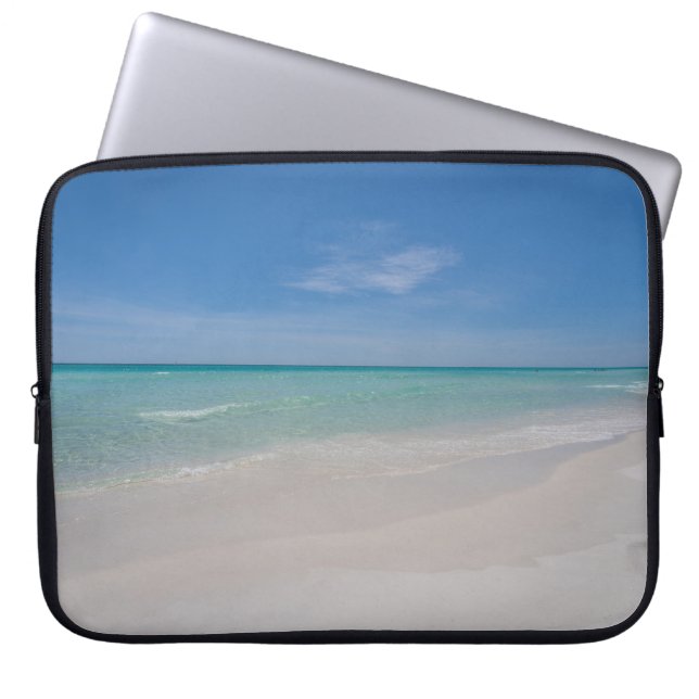 Destin Florida Beach Laptop Sleeve Hoesje (Voorkant)