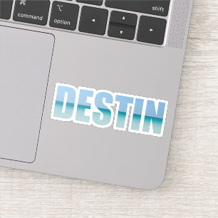 Destin Florida Beach Letters Laptop Sticker