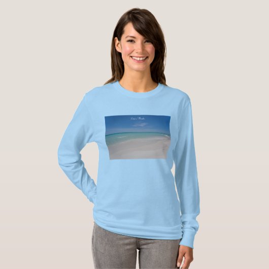 Destin Florida Beach Long Sleeve T-shirt (Voorkant volledig)