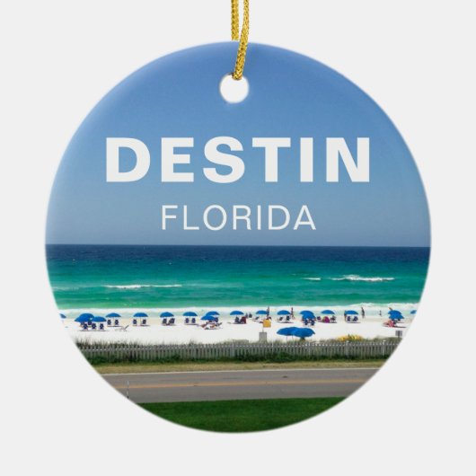 Destin Florida Beach Photography Seaside Keramisch Ornament (Voorkant)