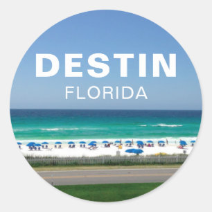 Destin Florida Beach Photography Seaside Ronde Sticker