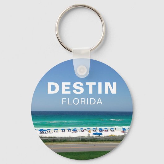 Destin Florida Beach Photography Seaside Sleutelhanger (Voorkant)