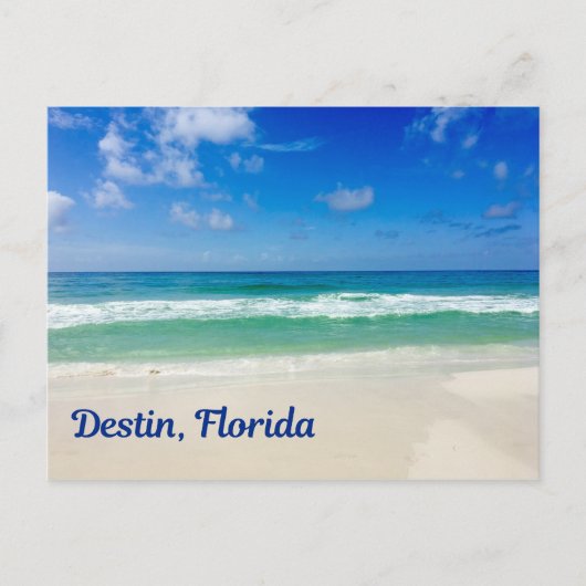 Destin Florida Beach Photography Vacation Briefkaart (Voorkant)