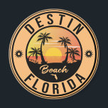 Destin Florida Beach Souvenirs Vintage Travel Magneet<br><div class="desc">Destin Florida Beach Souvenirs Vintage Travel - Destin Florida Design. Zonneontwerp met je favoriete strand en zee van Florida,  geschikt voor Amerikaanse strandliefhebbers,  vooral die van Fort Destin Beach houden.</div>