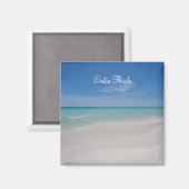 Destin Florida Beach Square Magnet (Voorkant / Achterkant)