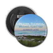 Destin Florida Beach Sunset Custom Keepsake Button Flesopener (Voorkant)