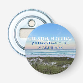 Destin Florida Beach Sunset Custom Keepsake Button Flesopener