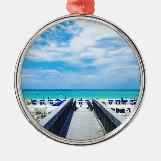 Destin Florida Beaches Metalen Ornament (Voorkant)