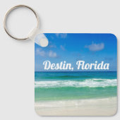 Destin Florida Beauful Beach Foto Sleutelhanger (Voorkant)