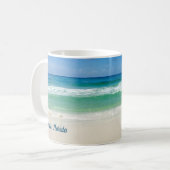 Destin Florida Beauful Beach Monogram Ocean Koffiemok (Voorkant links)