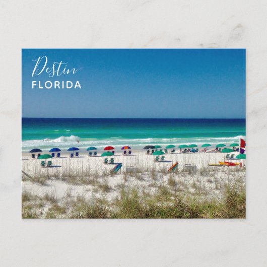 Destin Florida Beauful Beach Photography Briefkaar Briefkaart (Voorkant)