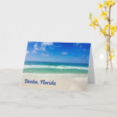 Destin Florida Beauful Beach Photography Seaside Kaart (Gele Bloem)