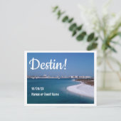 Destin Florida Bewaar de datum van het huwelijk of Briefkaart (Staand voorkant)