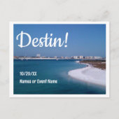 Destin Florida Bewaar de datum van het huwelijk of Briefkaart (Voorkant)