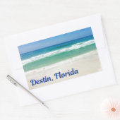 Destin Florida Blue Beach Rechthoekige Sticker (Envelop)