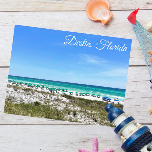 Destin Florida Coast Beach Umbrellas Briefkaart