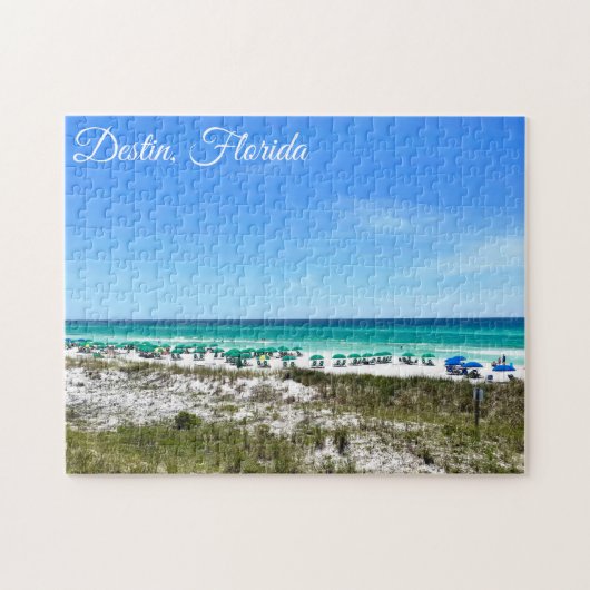 Destin Florida Coast Beach Umbrellas  Custom Legpuzzel (Horizontaal)