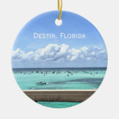 Destin Florida Crab Island Bridge Keramisch Ornament (Voorkant)