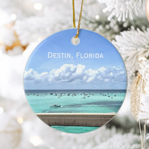 Destin Florida Crab Island Bridge Keramisch Ornament