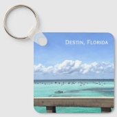 Destin Florida Crab Island Bridge Sleutelhanger (Voorkant)