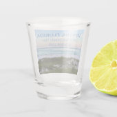 Destin Florida Custom Beach Vacation Souvenir Shot Glas (Achterkant)