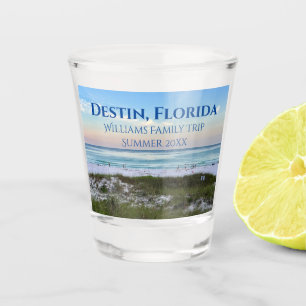 Destin Florida Custom Beach Vacation Souvenir Shot Glas