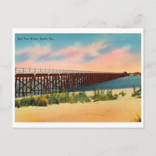 Destin Florida East Pass Bridge Briefkaart (Voorkant)
