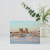 Destin Florida - Emerald Grande tegen zonsondergan Briefkaart (Staand voorkant)